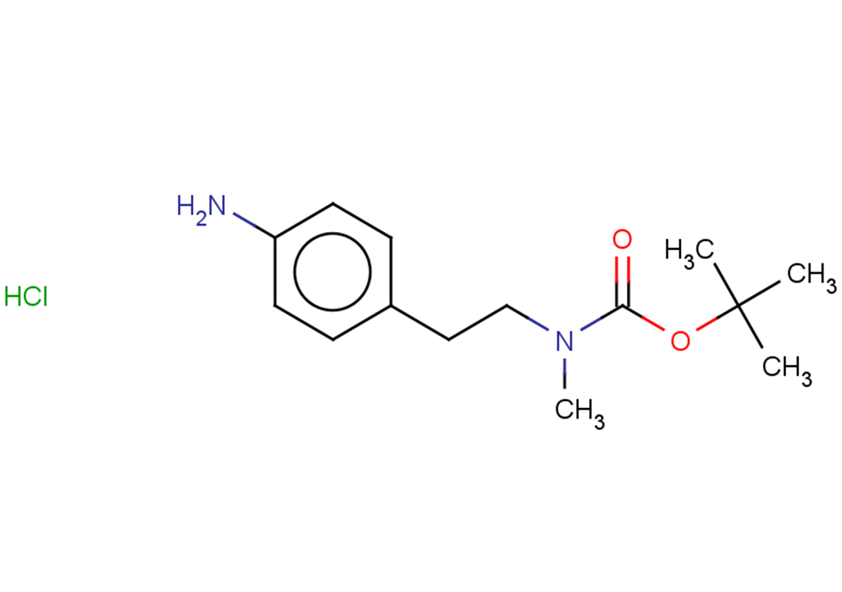 tert-butyl N-[2-(4-aminophenyl)ethyl]-N-methylcarbamate hydrochloride