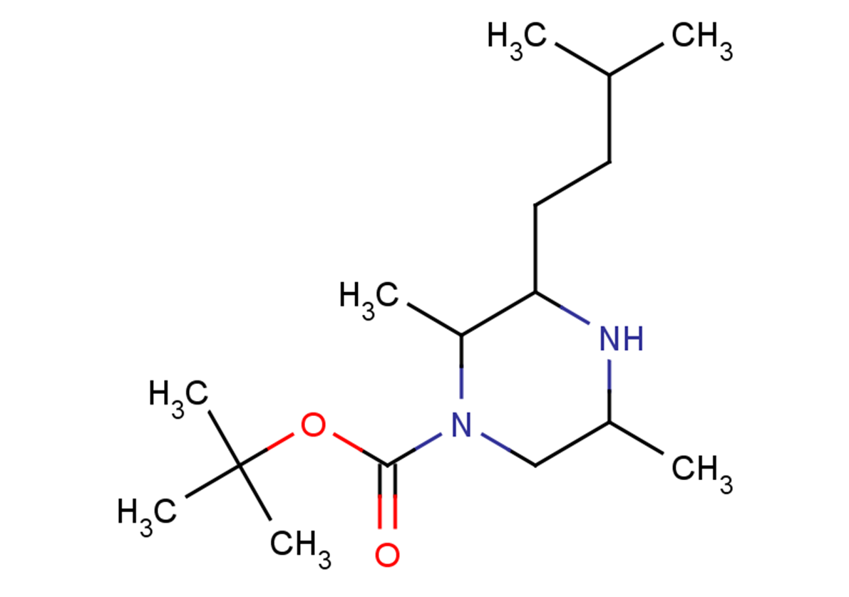 tert-butyl 2,5-dimethyl-3-(3-methylbutyl)piperazine-1-carboxylate
