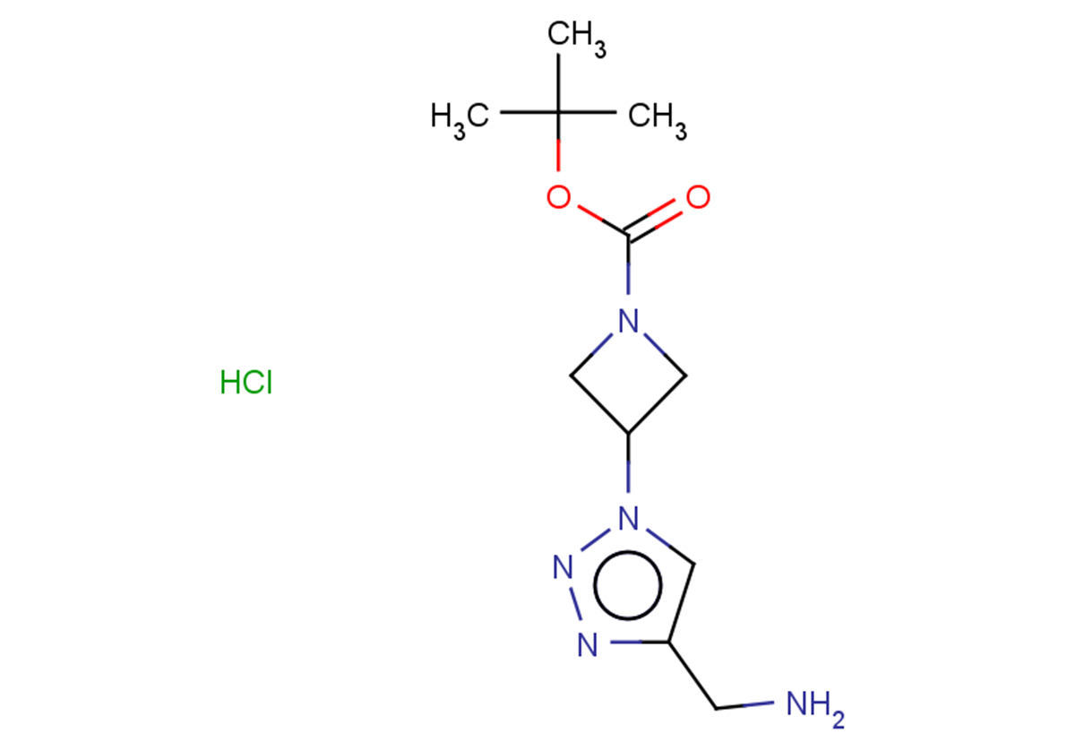 tert-butyl 3-[4-(aminomethyl)-1H-1,2,3-triazol-1-yl]azetidine-1-carboxylate hydrochloride