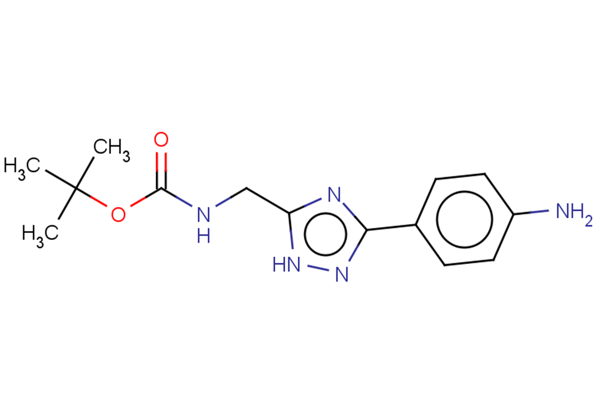 tert-butyl N-{[3-(4-aminophenyl)-1H-1,2,4-triazol-5-yl]methyl}carbamate