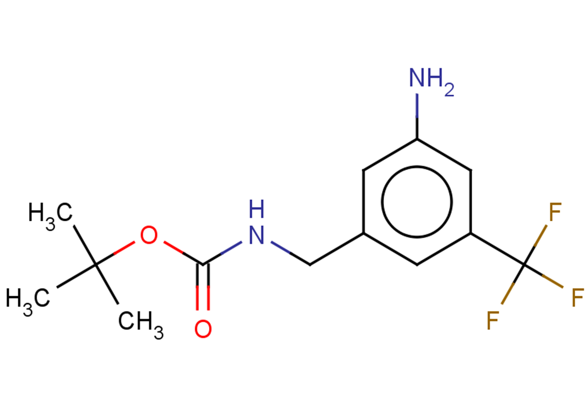 tert-butyl N-{[3-amino-5-(trifluoromethyl)phenyl]methyl}carbamate