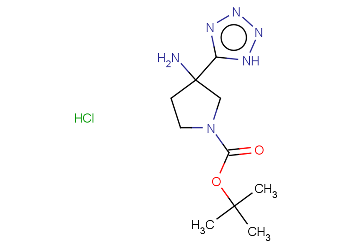 tert-butyl 3-amino-3-(1H-1,2,3,4-tetrazol-5-yl)pyrrolidine-1-carboxylate hydrochloride
