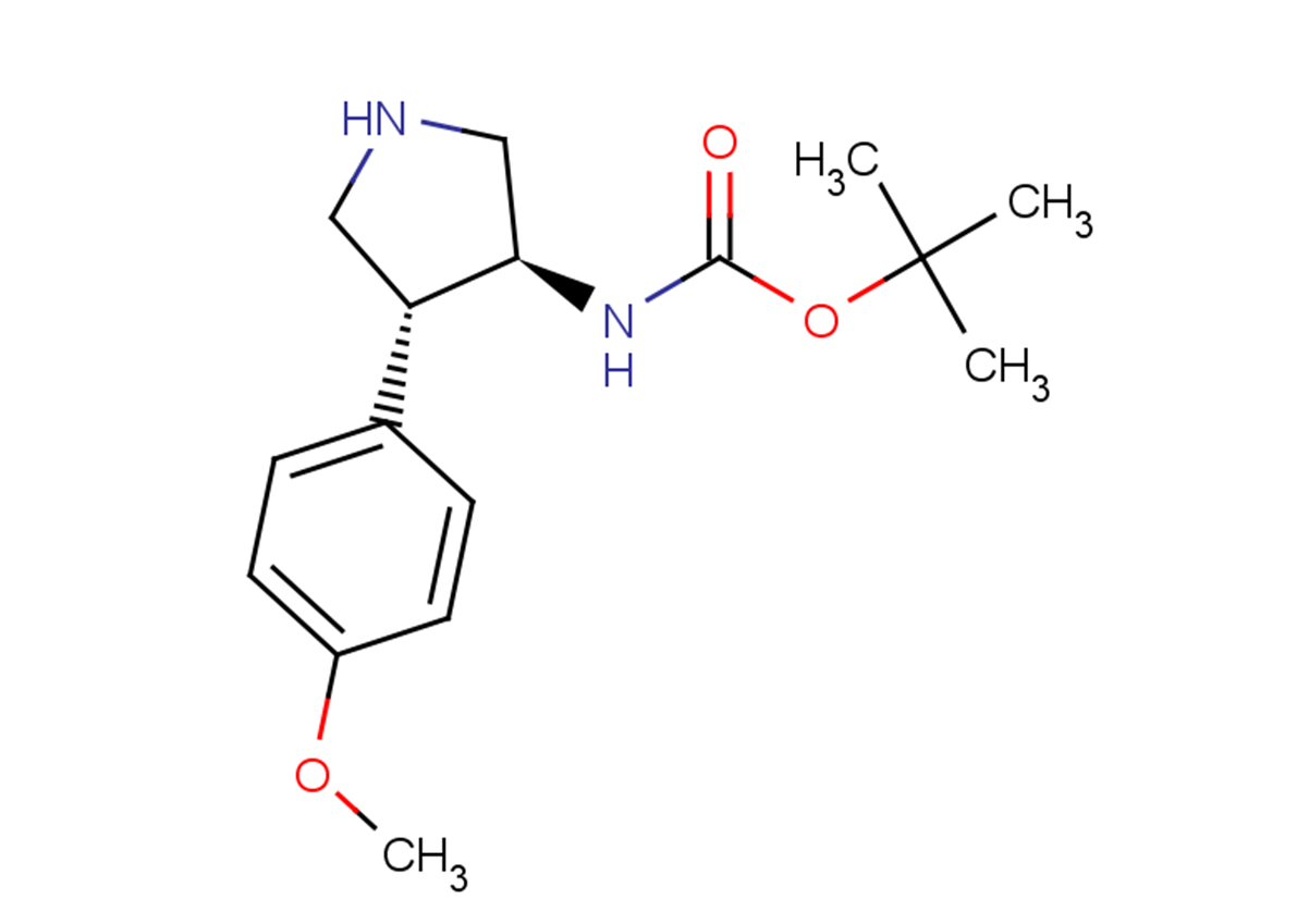 tert-butyl N-[(3S,4R)-4-(4-methoxyphenyl)pyrrolidin-3-yl]carbamate