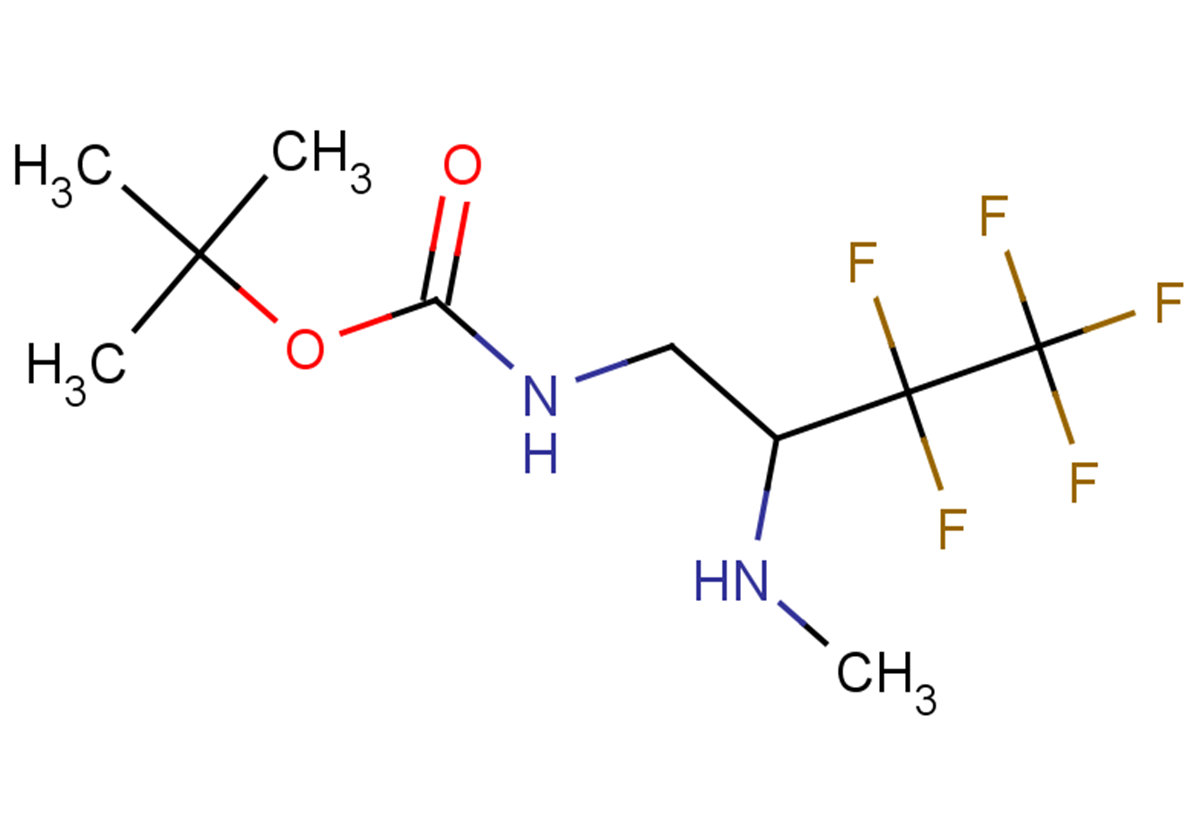 tert-butyl N-[3,3,4,4,4-pentafluoro-2-(methylamino)butyl]carbamate