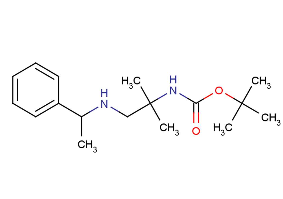 tert-butyl N-{2-methyl-1-[(1-phenylethyl)amino]propan-2-yl}carbamate