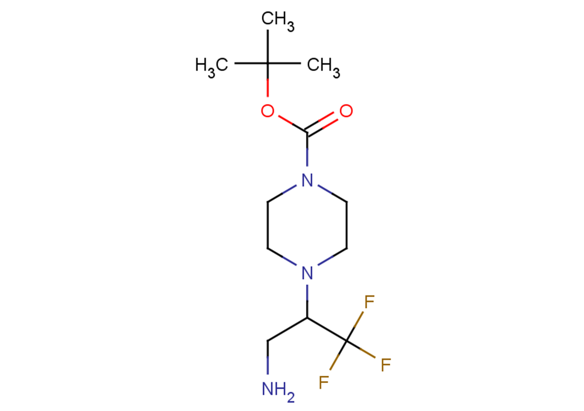 tert-butyl 4-(3-amino-1,1,1-trifluoropropan-2-yl)piperazine-1-carboxylate