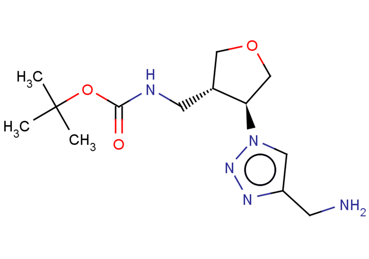 tert-butyl N-{[(3S,4S)-4-[4-(aminomethyl)-1H-1,2,3-triazol-1-yl]oxolan-3-yl]methyl}carbamate