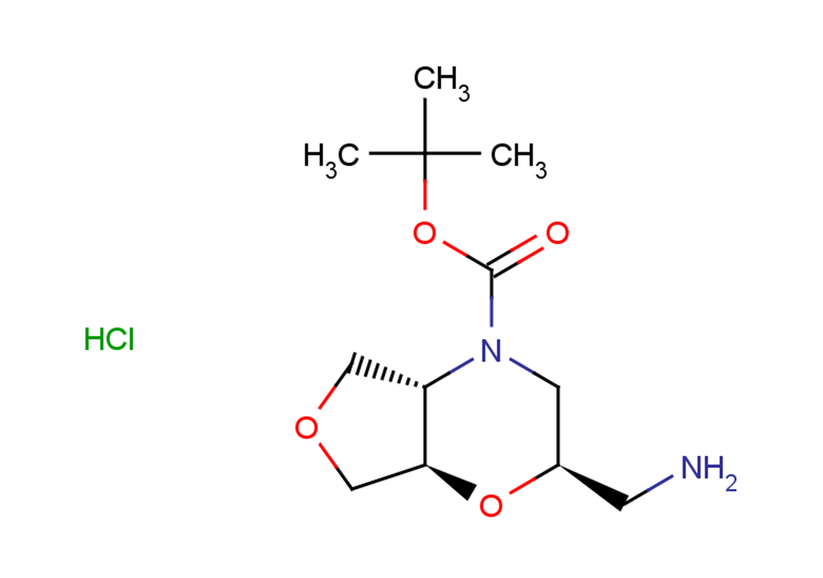 tert-butyl (2R,4aS,7aR)-2-(aminomethyl)-hexahydro-2H-furo[3,4-b]morpholine-4-carboxylate hydrochloride
