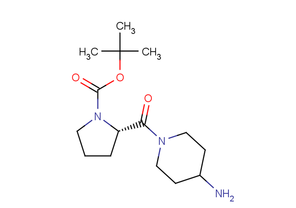 tert-butyl (2S)-2-[(4-aminopiperidin-1-yl)carbonyl]pyrrolidine-1-carboxylate