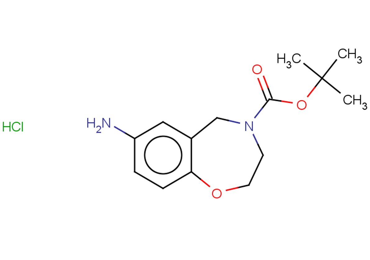 tert-butyl 7-amino-2,3,4,5-tetrahydro-1,4-benzoxazepine-4-carboxylate hydrochloride
