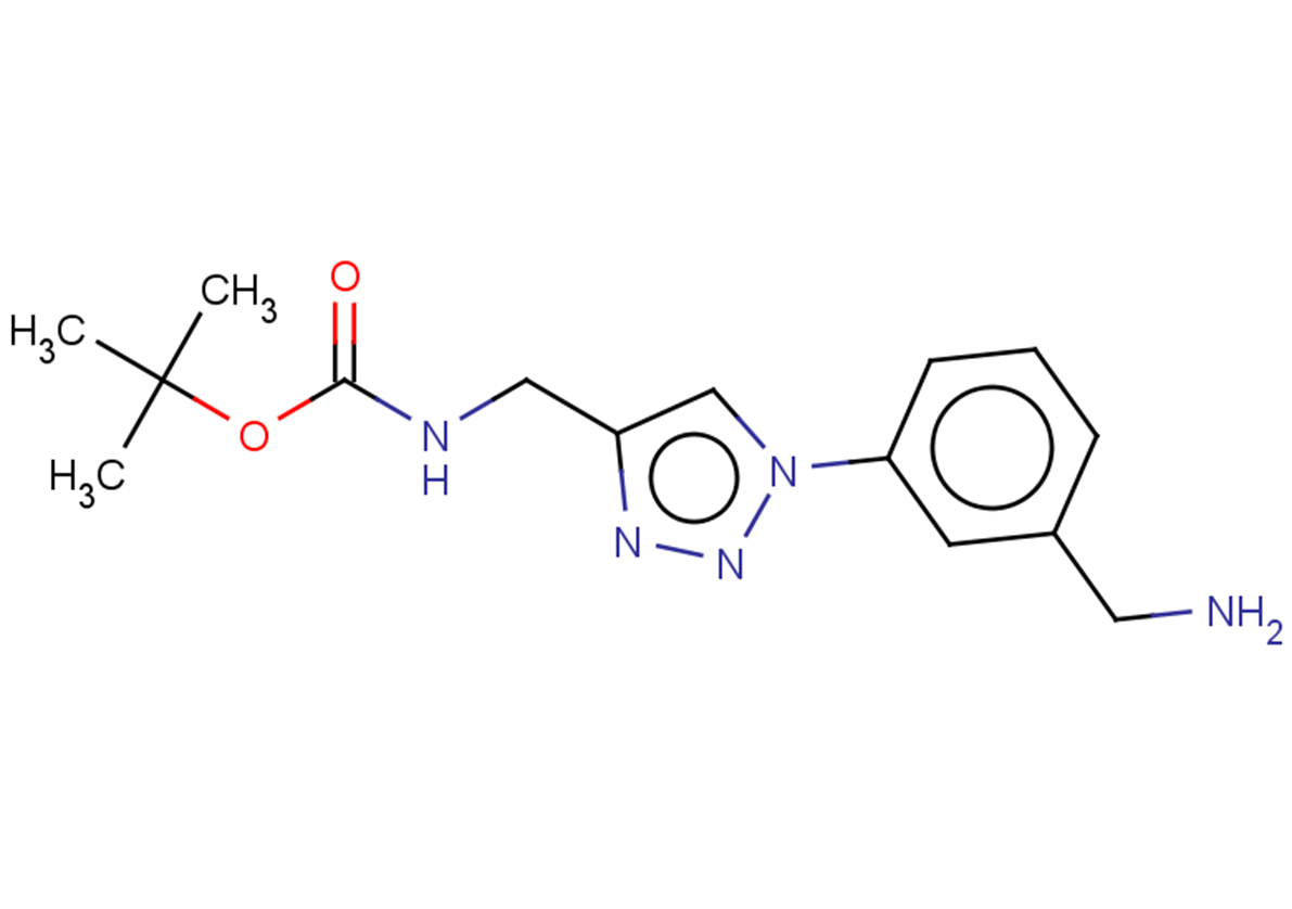 tert-butyl N-({1-[3-(aminomethyl)phenyl]-1H-1,2,3-triazol-4-yl}methyl)carbamate