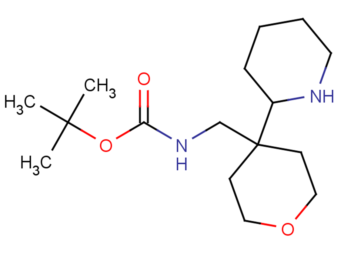 tert-butyl N-{[4-(piperidin-2-yl)oxan-4-yl]methyl}carbamate