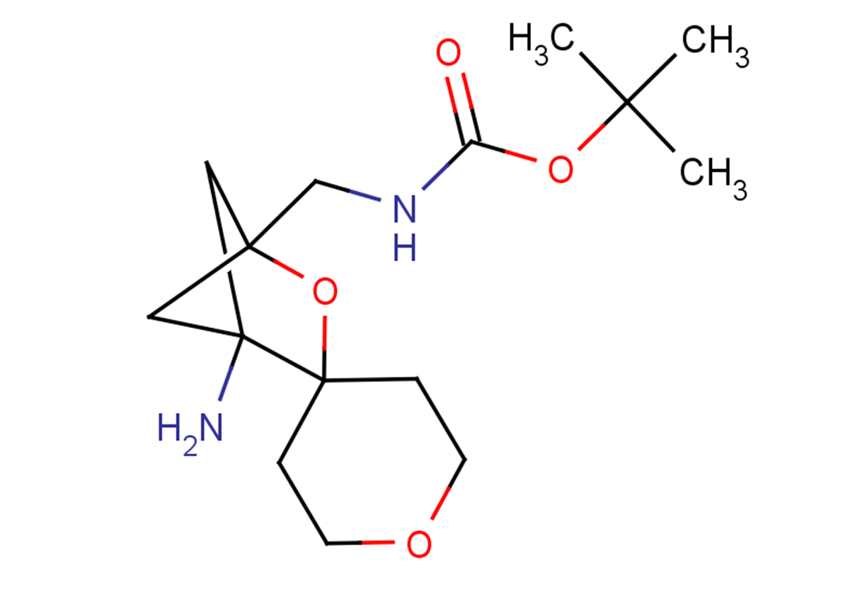 tert-butyl N-{1-amino-3-oxaspiro[bicyclo[2.1.1]hexane-2,4'-oxane]-4-ylmethyl}carbamate
