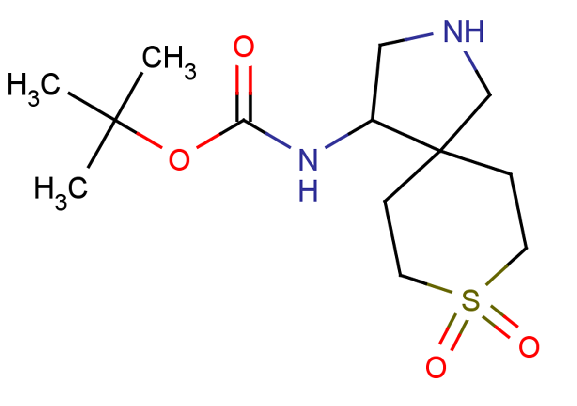 tert-butyl N-(8,8-dioxo-8$l^{6}-thia-2-azaspiro[4.5]decan-4-yl)carbamate