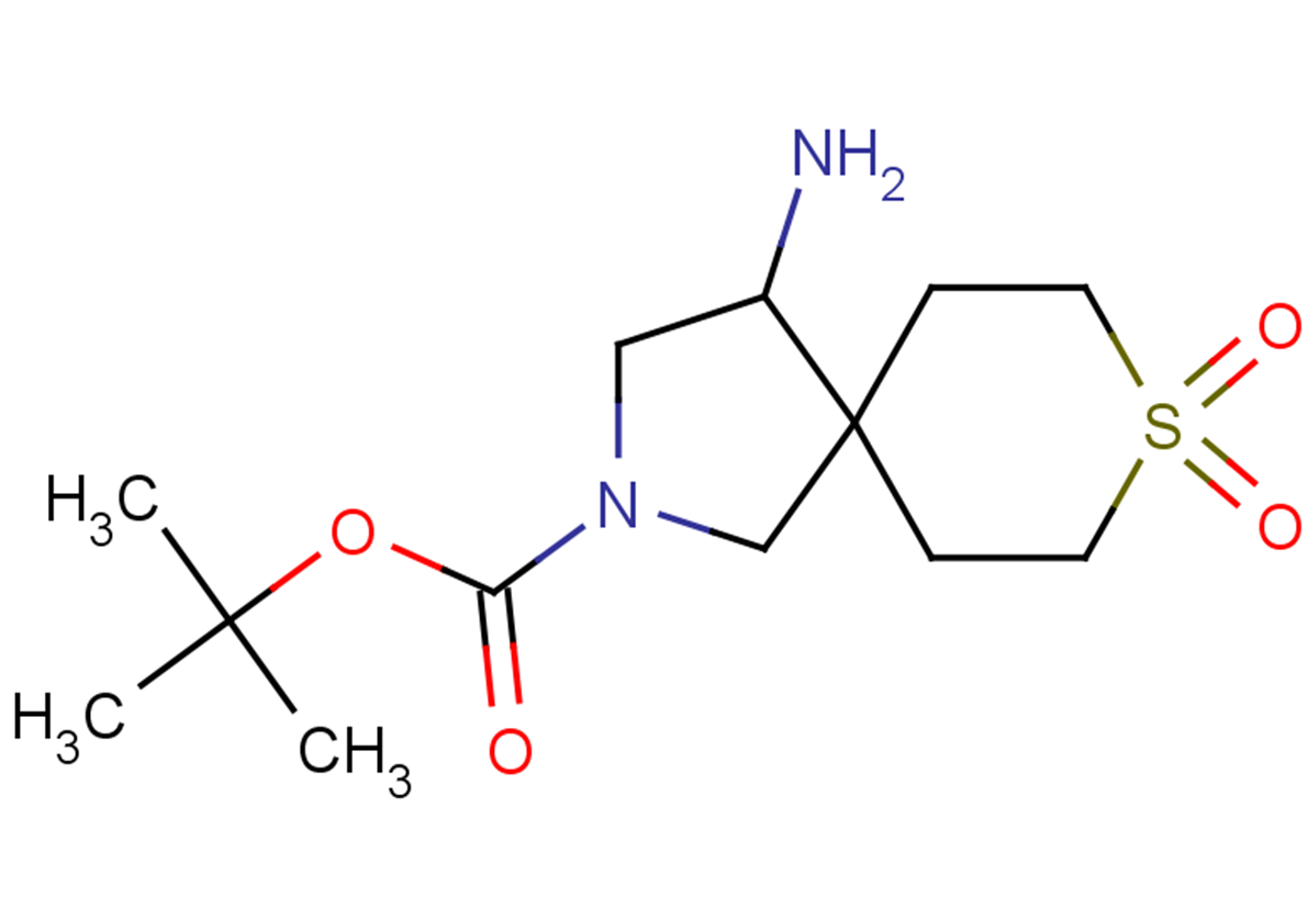 tert-butyl 4-amino-8,8-dioxo-8$l^{6}-thia-2-azaspiro[4.5]decane-2-carboxylate