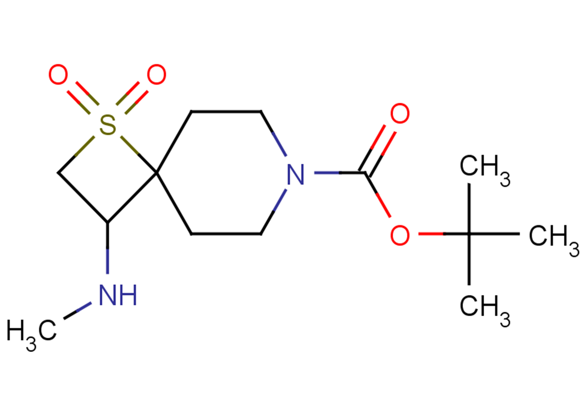 tert-butyl 3-(methylamino)-1,1-dioxo-1$l^{6}-thia-7-azaspiro[3.5]nonane-7-carboxylate