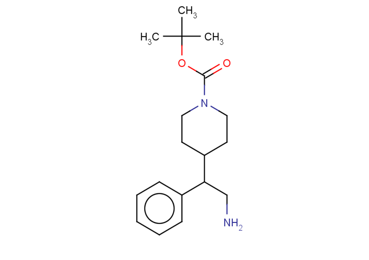 tert-butyl 4-(2-amino-1-phenylethyl)piperidine-1-carboxylate