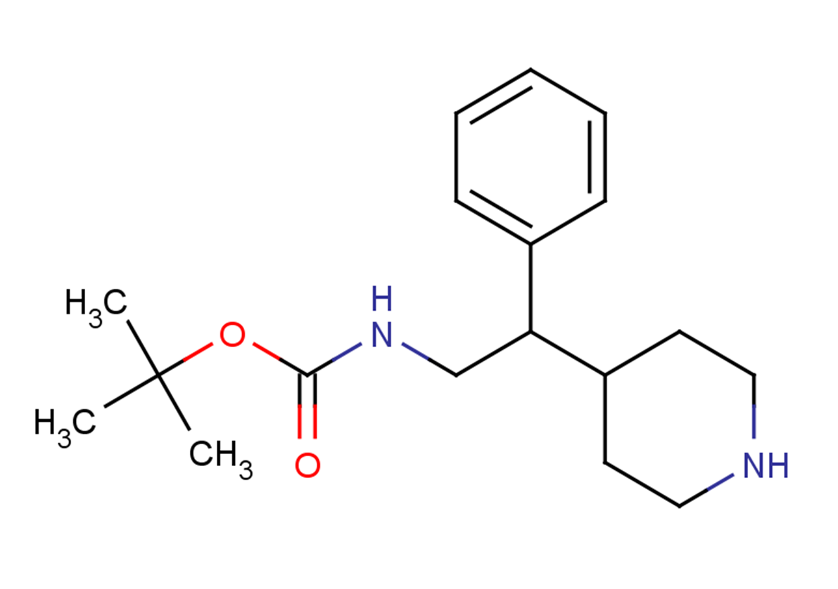 tert-butyl N-[2-phenyl-2-(piperidin-4-yl)ethyl]carbamate