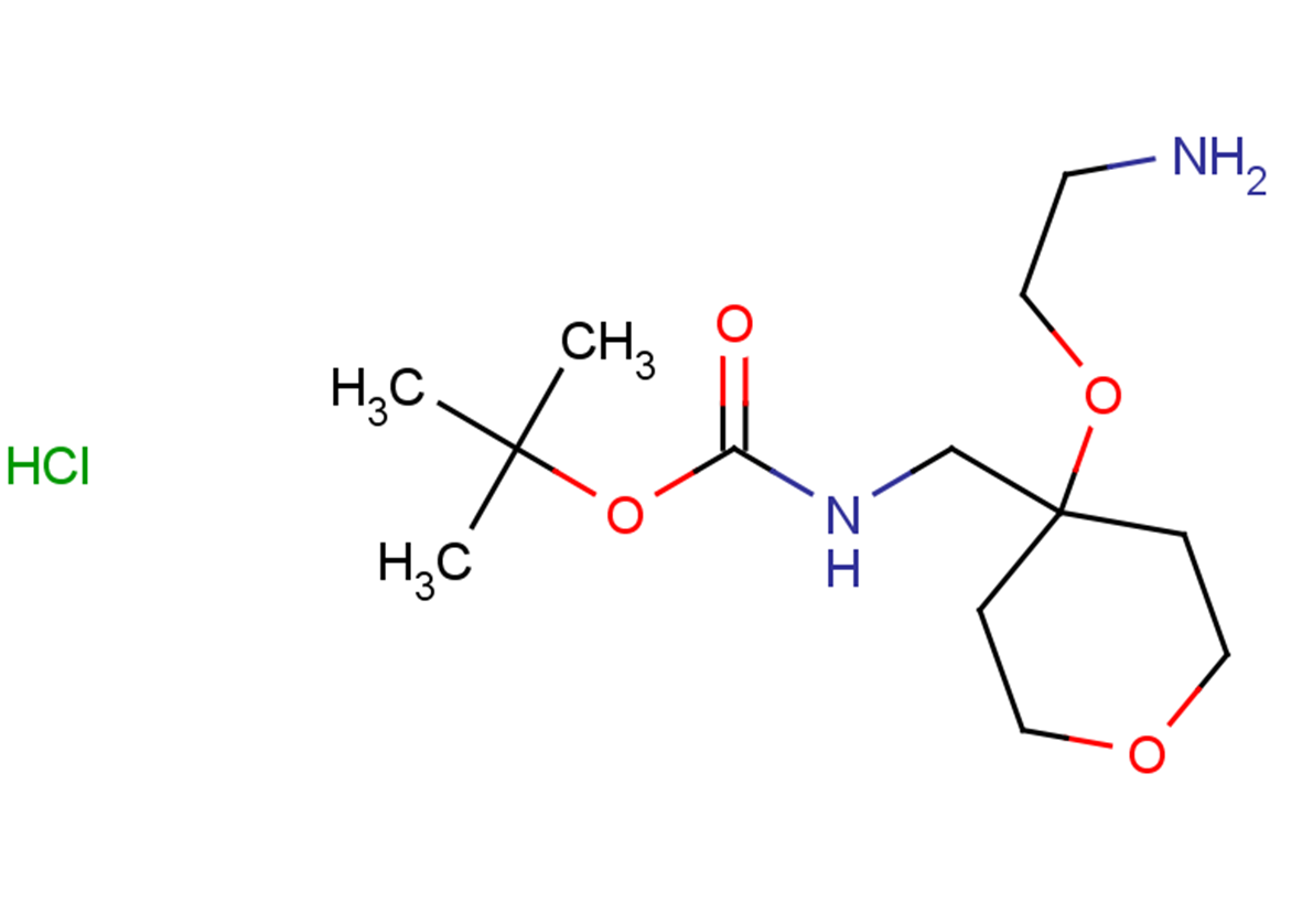 tert-butyl N-{[4-(2-aminoethoxy)oxan-4-yl]methyl}carbamate hydrochloride