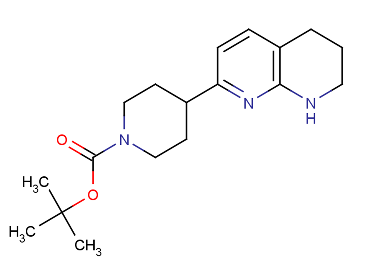tert-butyl 4-(5,6,7,8-tetrahydro-1,8-naphthyridin-2-yl)piperidine-1-carboxylate