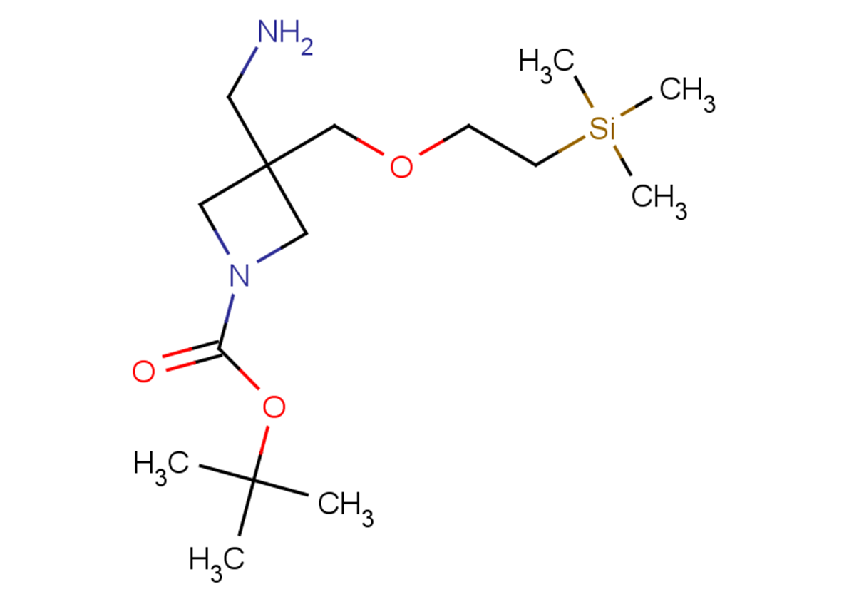tert-butyl 3-(aminomethyl)-3-{[2-(trimethylsilyl)ethoxy]methyl}azetidine-1-carboxylate