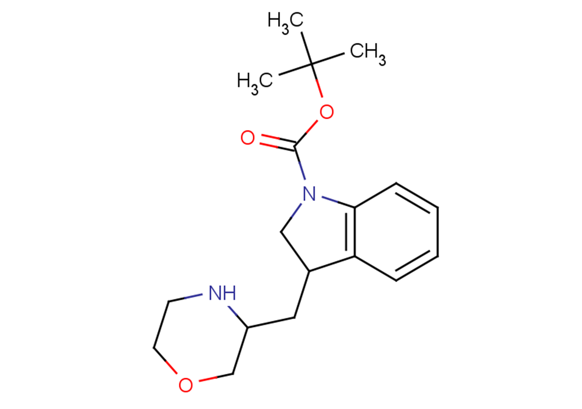 tert-butyl 3-(morpholin-3-ylmethyl)-2,3-dihydro-1H-indole-1-carboxylate
