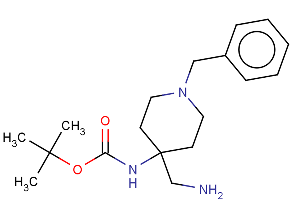 tert-butyl N-[4-(aminomethyl)-1-benzylpiperidin-4-yl]carbamate