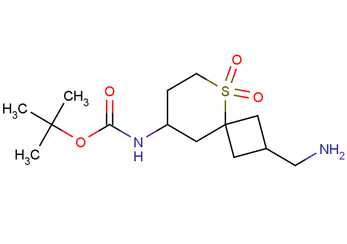 tert-butyl N-[2-(aminomethyl)-5,5-dioxo-5$l^{6}-thiaspiro[3.5]nonan-8-yl]carbamate