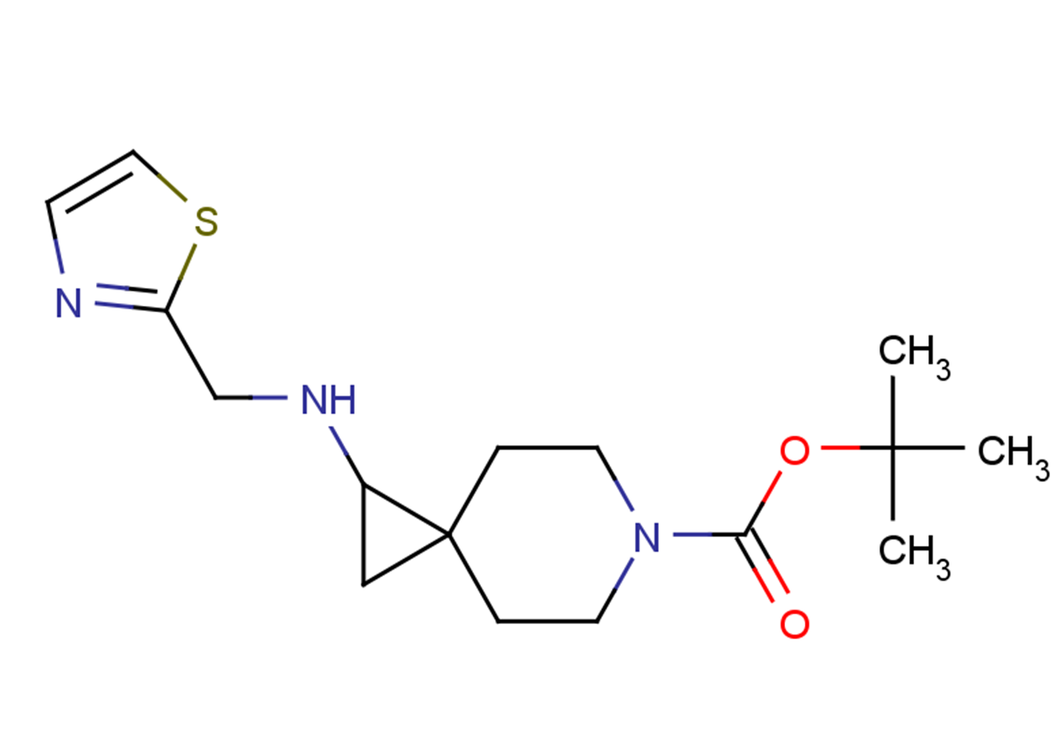 tert-butyl 1-[(1,3-thiazol-2-ylmethyl)amino]-6-azaspiro[2.5]octane-6-carboxylate