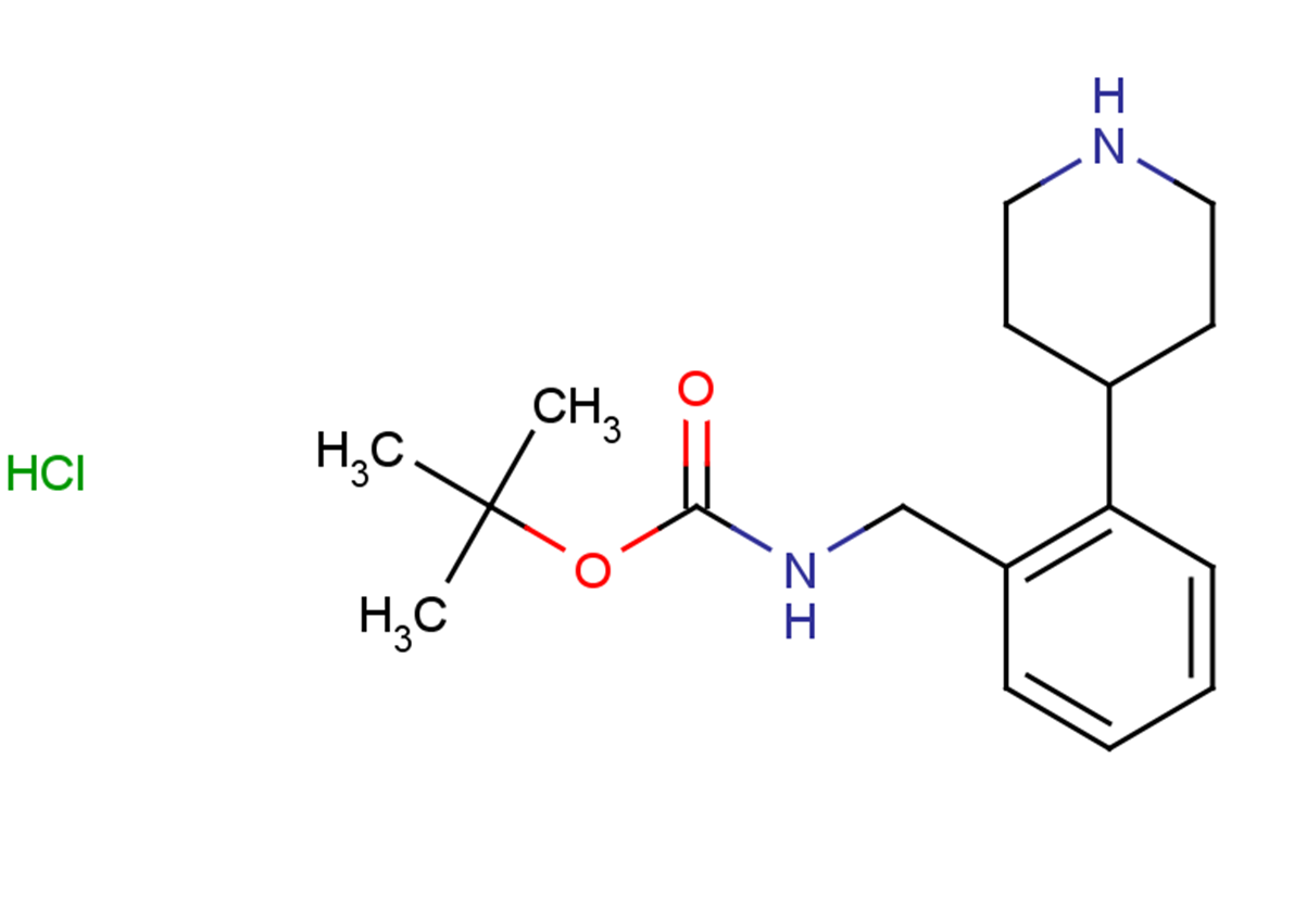 tert-butyl N-{[2-(piperidin-4-yl)phenyl]methyl}carbamate hydrochloride
