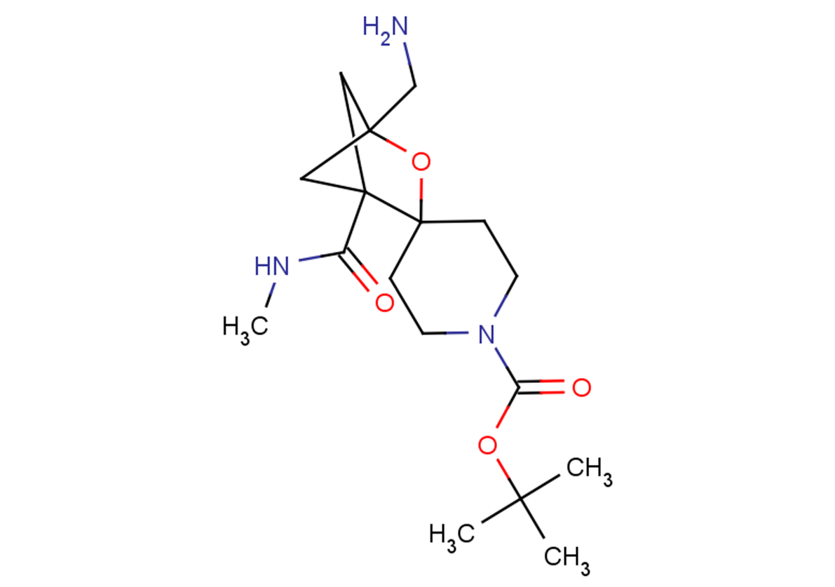 tert-butyl 4-(aminomethyl)-1-(methylcarbamoyl)-3-oxaspiro[bicyclo[2.1.1]hexane-2,4'-piperidine]-1'-carboxylate