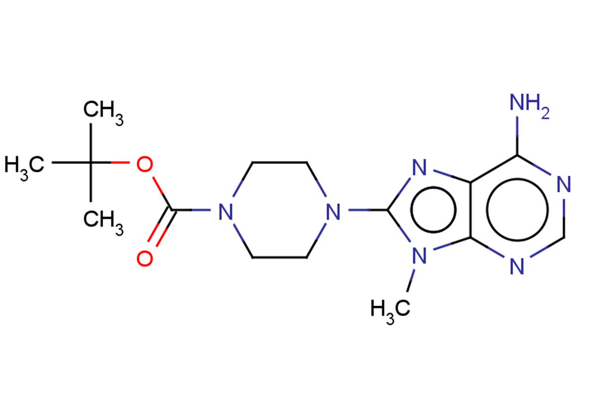 tert-butyl 4-(6-amino-9-methyl-9H-purin-8-yl)piperazine-1-carboxylate