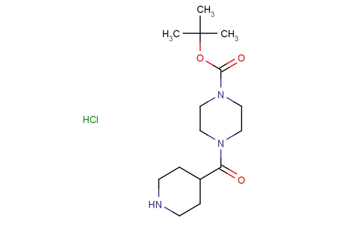 tert-butyl 4-[(piperidin-4-yl)carbonyl]piperazine-1-carboxylate hydrochloride