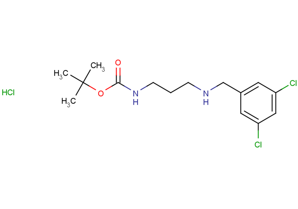 tert-butyl N-(3-{[(3,5-dichlorophenyl)methyl]amino}propyl)carbamate hydrochloride