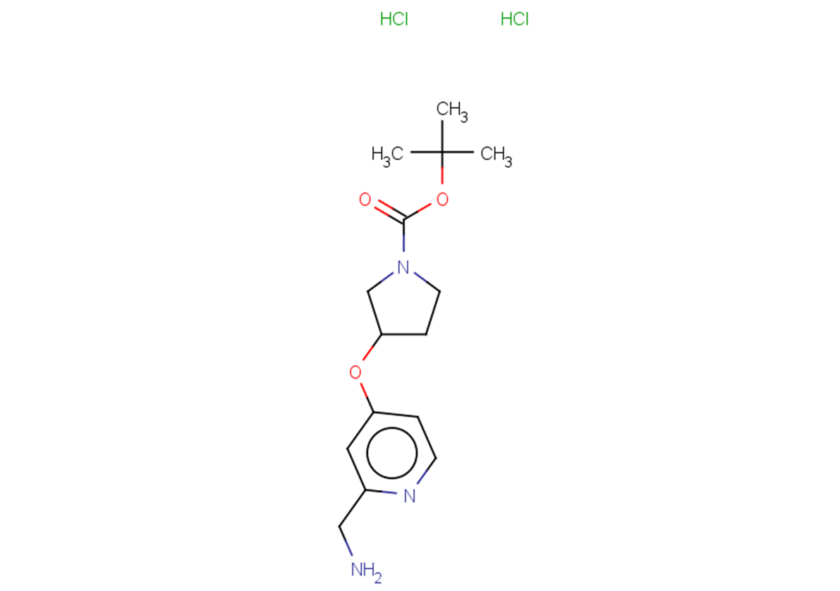 tert-butyl 3-{[2-(aminomethyl)pyridin-4-yl]oxy}pyrrolidine-1-carboxylate dihydrochloride