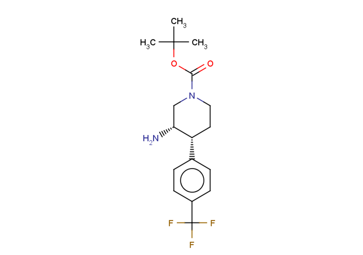 tert-butyl (3S,4R)-3-amino-4-[4-(trifluoromethyl)phenyl]piperidine-1-carboxylate