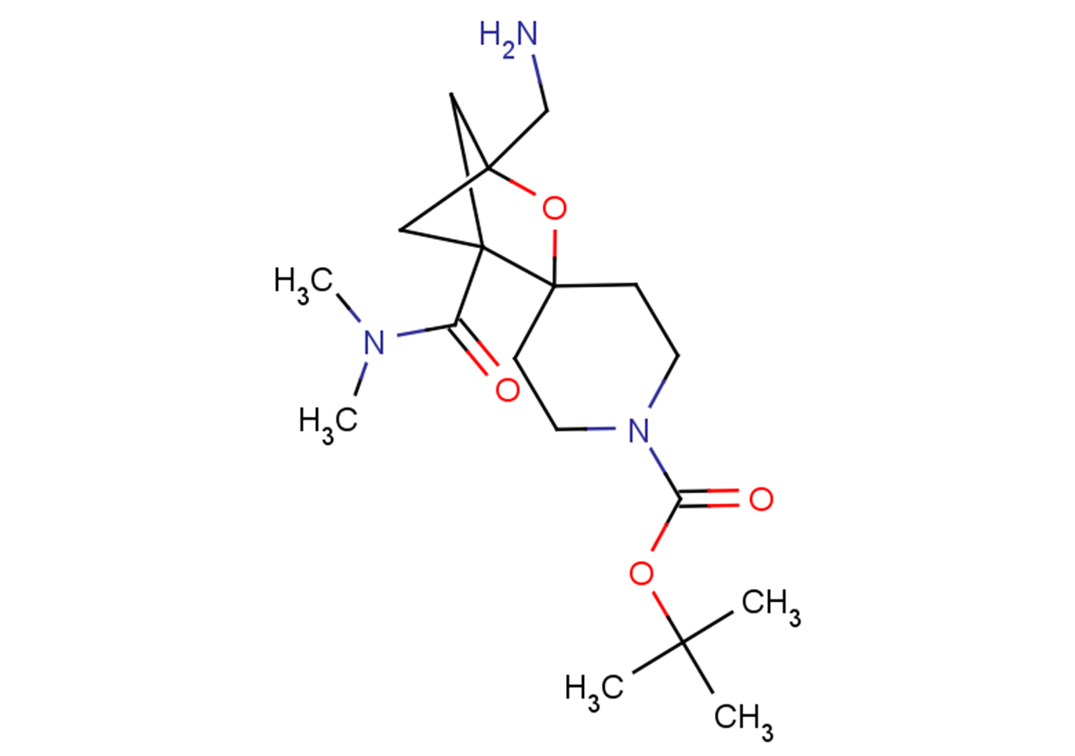 tert-butyl 4-(aminomethyl)-1-(dimethylcarbamoyl)-3-oxaspiro[bicyclo[2.1.1]hexane-2,4'-piperidine]-1'-carboxylate