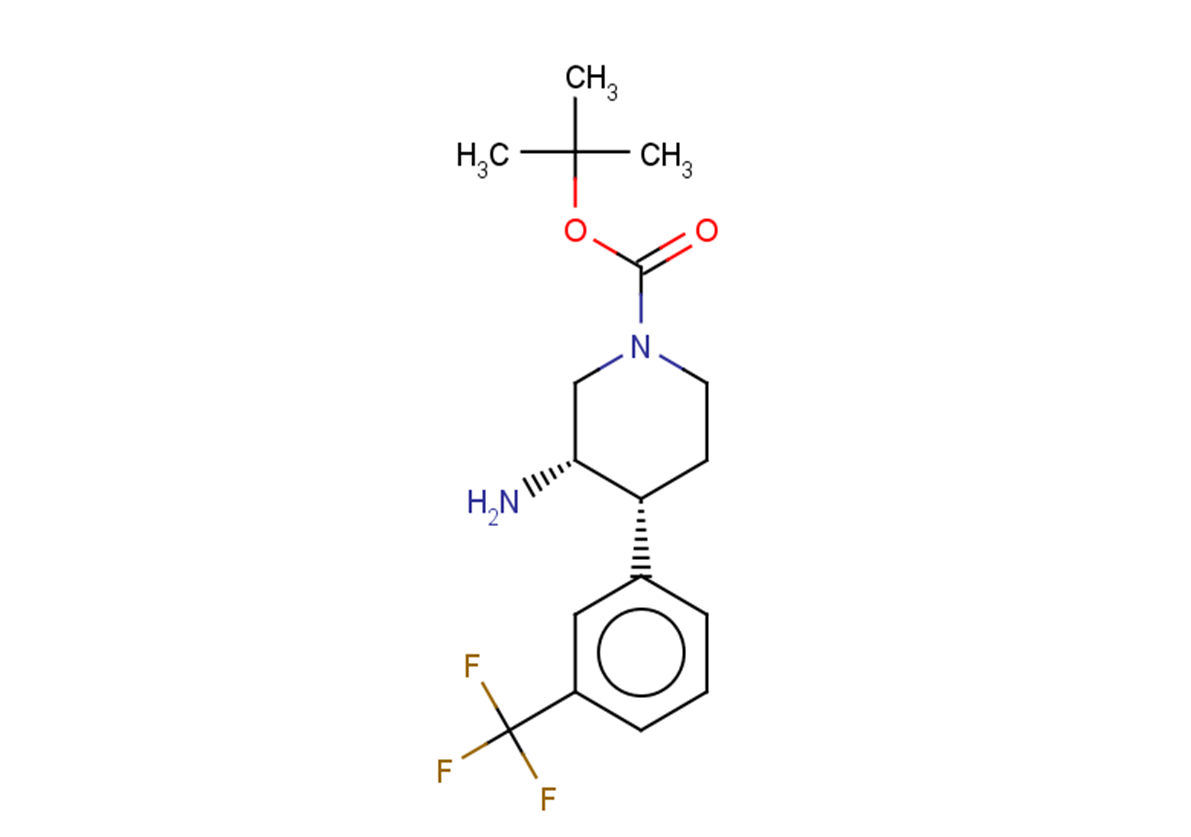 tert-butyl (3S,4R)-3-amino-4-[3-(trifluoromethyl)phenyl]piperidine-1-carboxylate