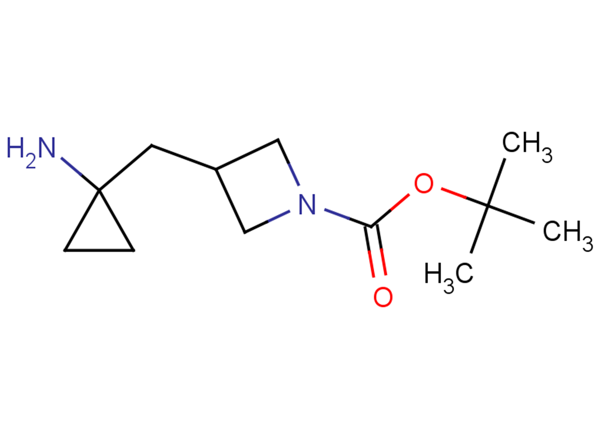 tert-butyl 3-[(1-aminocyclopropyl)methyl]azetidine-1-carboxylate