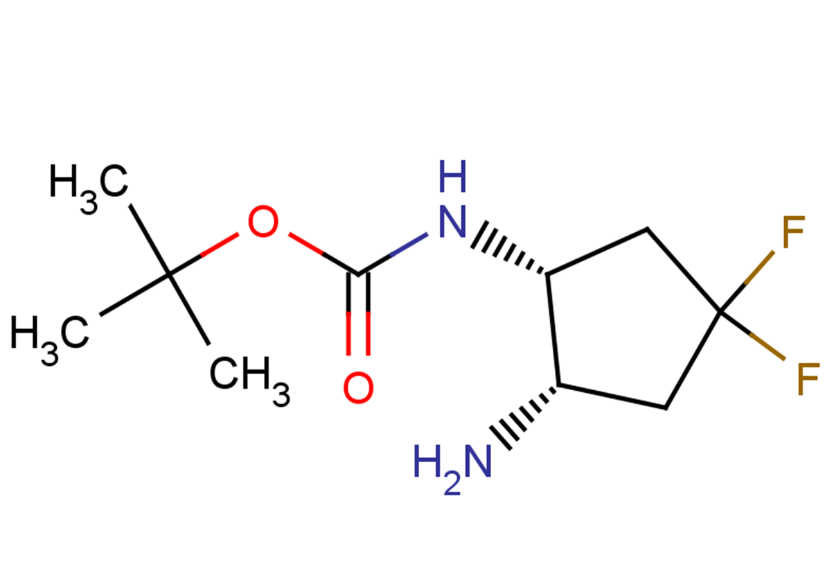 tert-butyl N-[(1R,2S)-2-amino-4,4-difluorocyclopentyl]carbamate