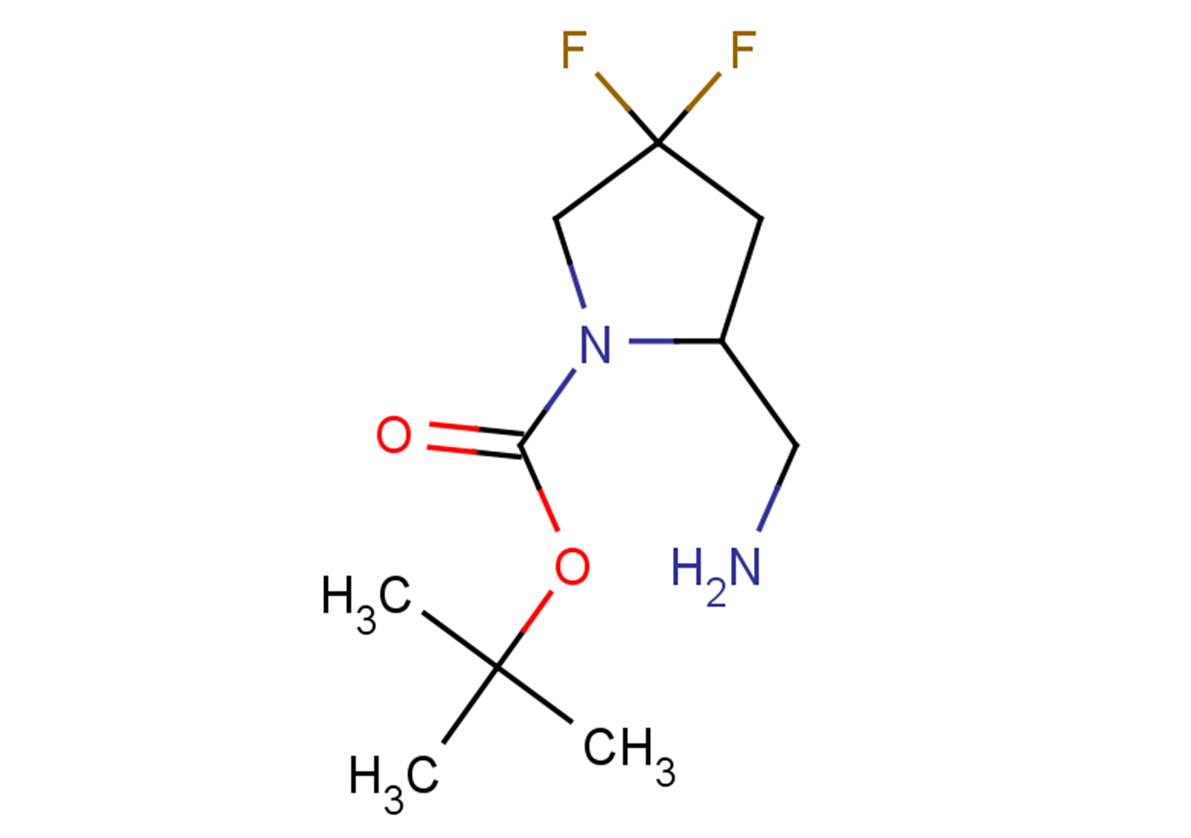 tert-butyl 2-(aminomethyl)-4,4-difluoropyrrolidine-1-carboxylate