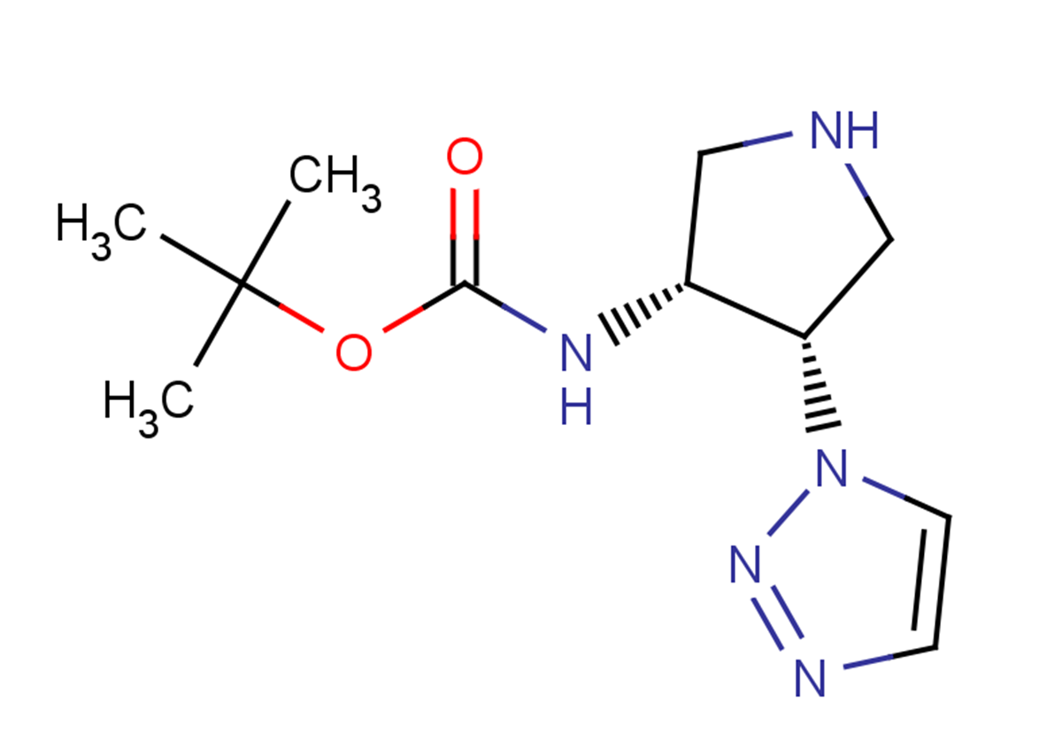 tert-butyl N-[(3R,4S)-4-(1H-1,2,3-triazol-1-yl)pyrrolidin-3-yl]carbamate