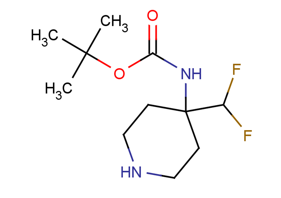 tert-butyl N-[4-(difluoromethyl)piperidin-4-yl]carbamate