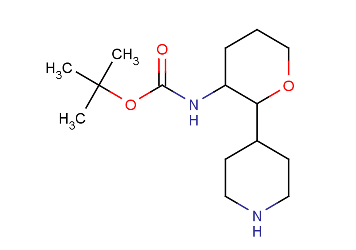 tert-butyl N-[2-(piperidin-4-yl)oxan-3-yl]carbamate