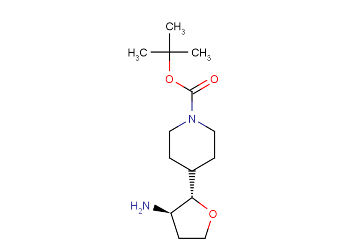 tert-butyl 4-[(2S,3R)-3-aminooxolan-2-yl]piperidine-1-carboxylate