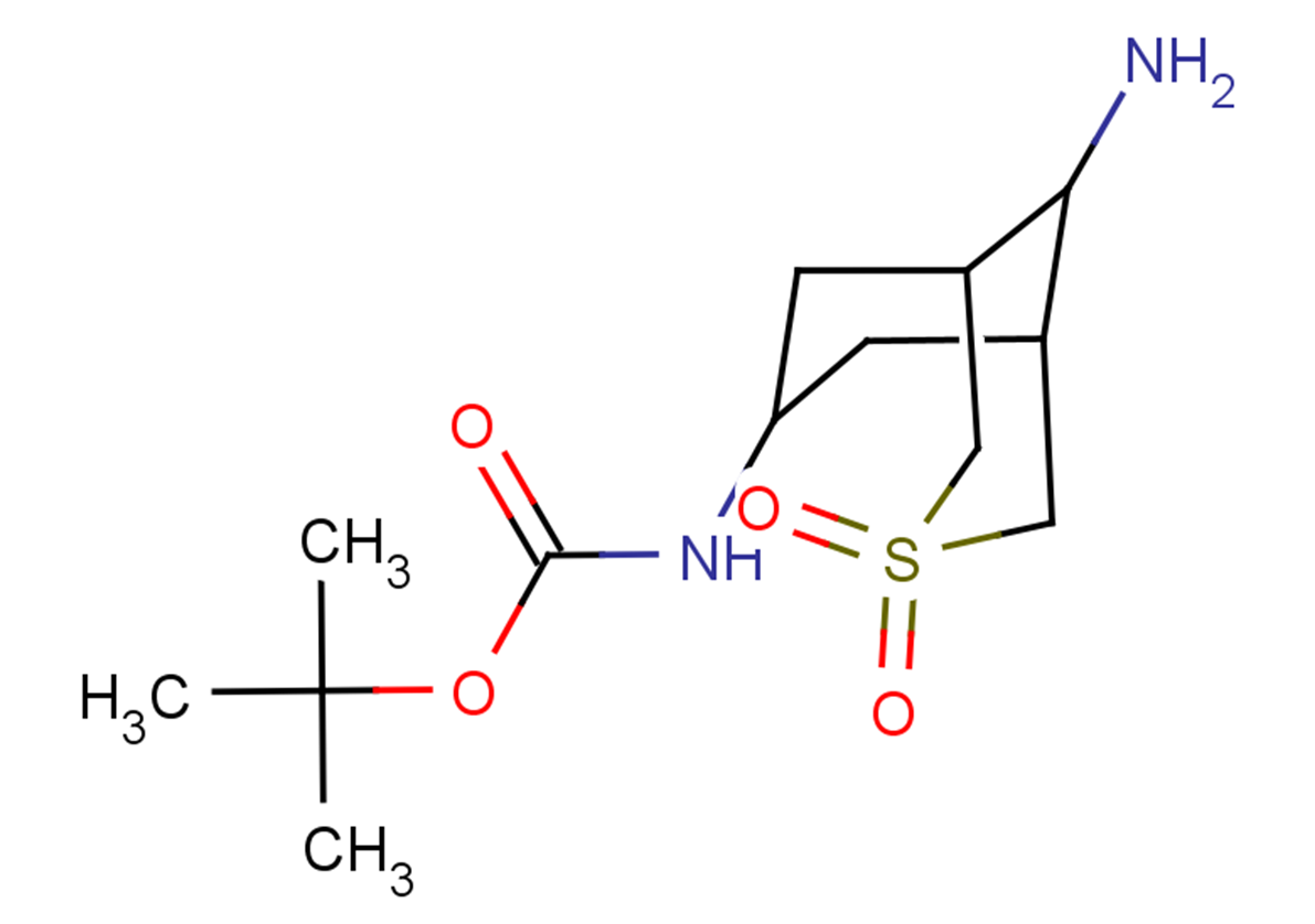 tert-butyl N-(9-amino-3,3-dioxo-3$l^{6}-thiabicyclo[3.3.1]nonan-7-yl)carbamate