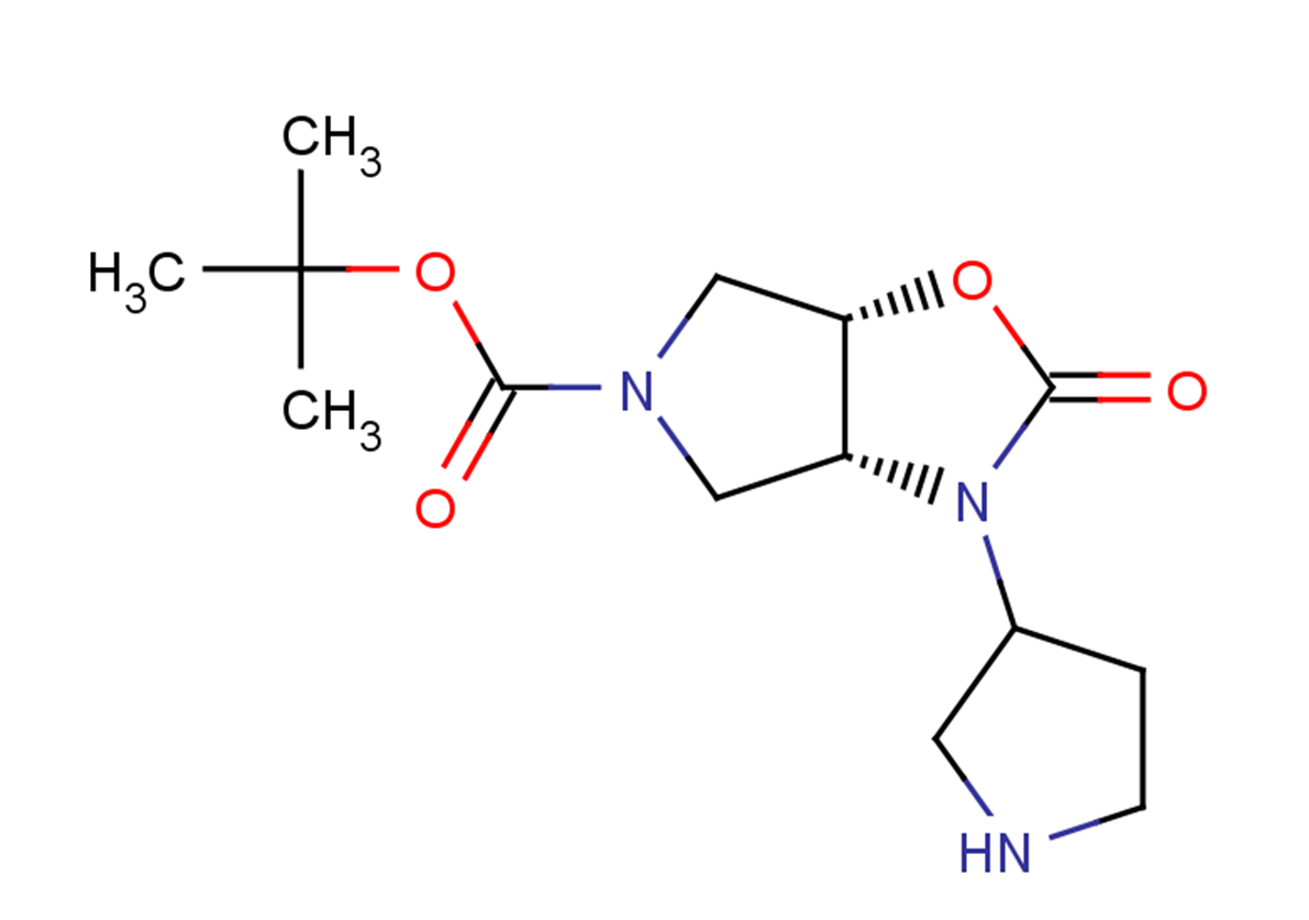 tert-butyl (3aR,6aS)-2-oxo-3-(pyrrolidin-3-yl)-hexahydro-2H-pyrrolo[3,4-d][1,3]oxazole-5-carboxylate