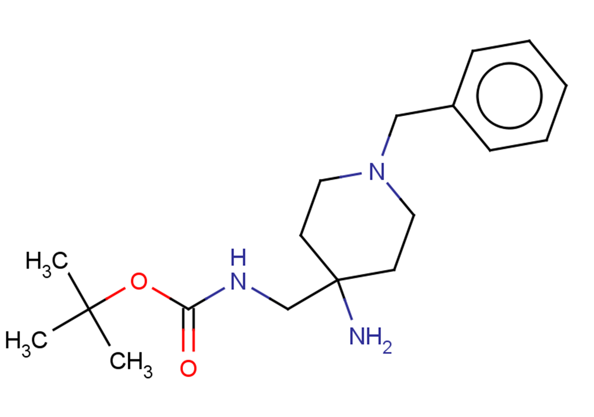 tert-butyl N-[(4-amino-1-benzylpiperidin-4-yl)methyl]carbamate