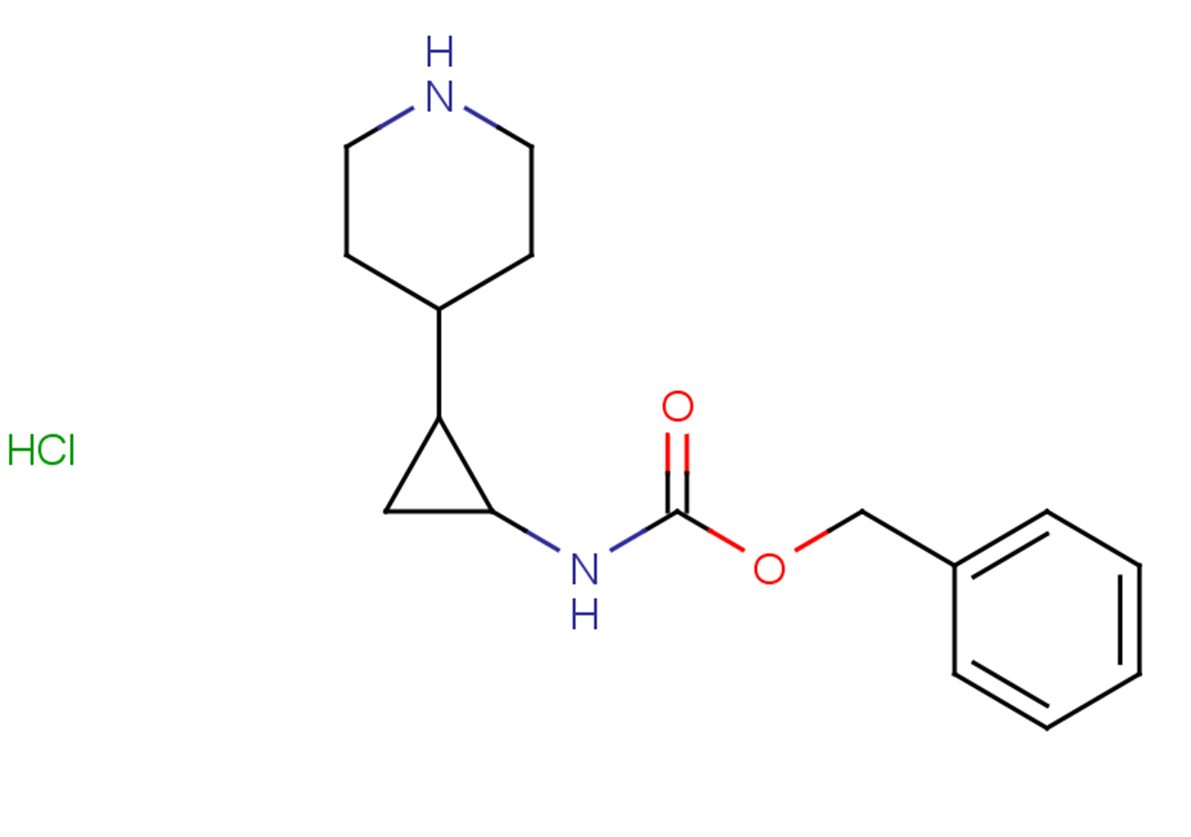benzyl N-[2-(piperidin-4-yl)cyclopropyl]carbamate hydrochloride