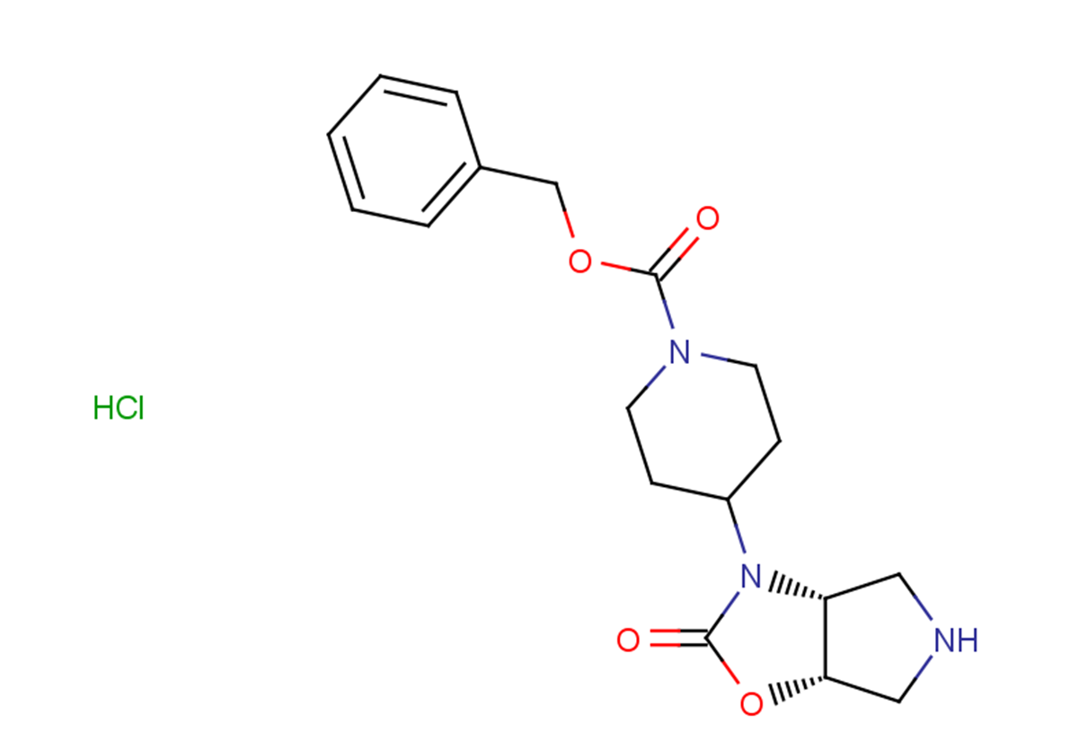 benzyl 4-[(3aR,6aS)-2-oxo-hexahydro-2H-pyrrolo[3,4-d][1,3]oxazol-3-yl]piperidine-1-carboxylate hydrochloride